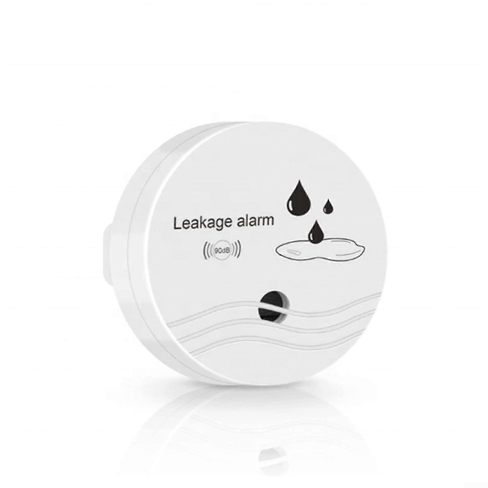 Water Leak Detector 90dB Audio Alarm Loud Sound Alarm Waterproof Sensor Home Security System for Basement Bathroom Sink