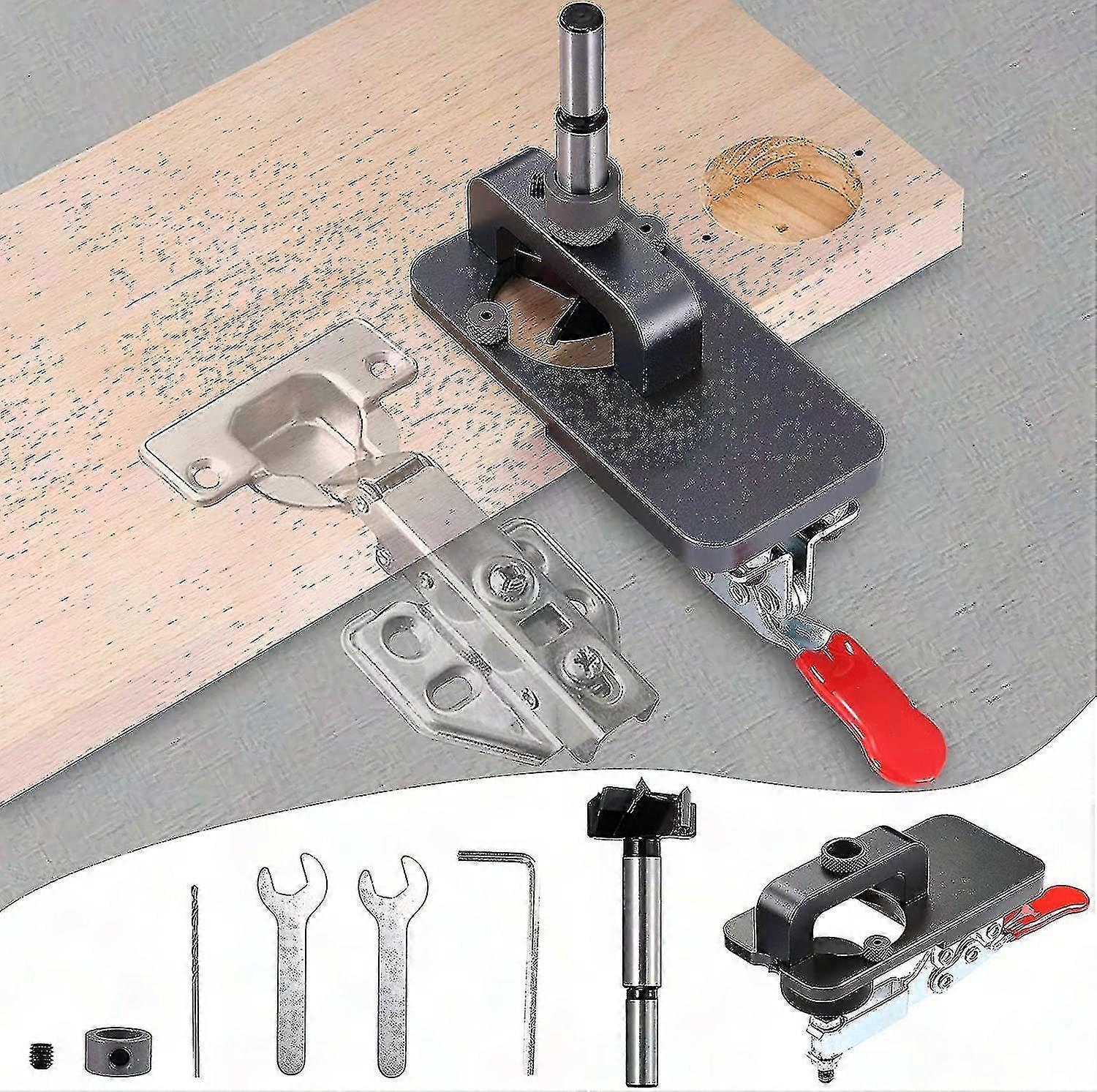 35mm Cabinet Hinge Jig - Precise Hole Drilling Tool for Hinges