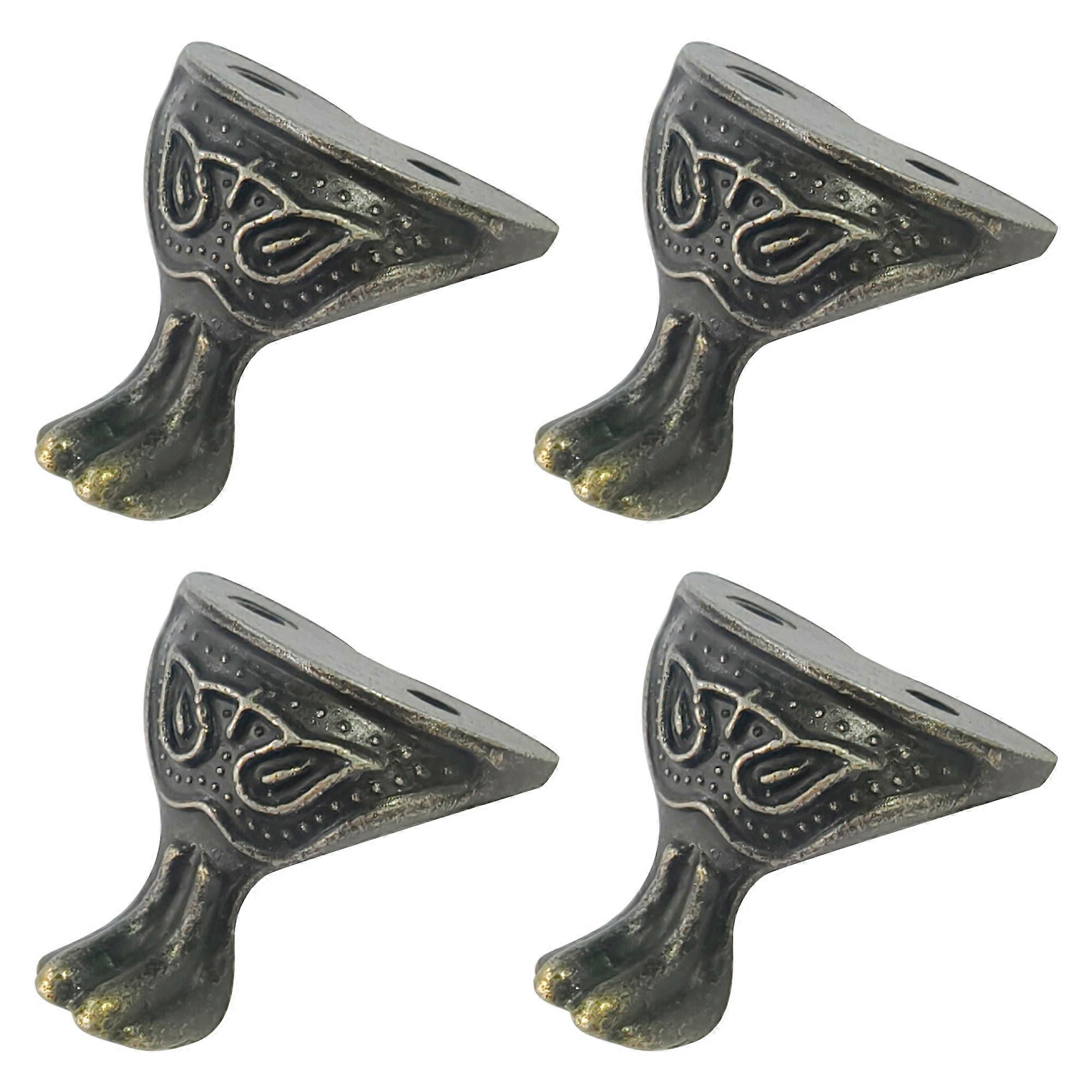 antique bronze box legs, durable faux furniture legs for tables, stylish functional design