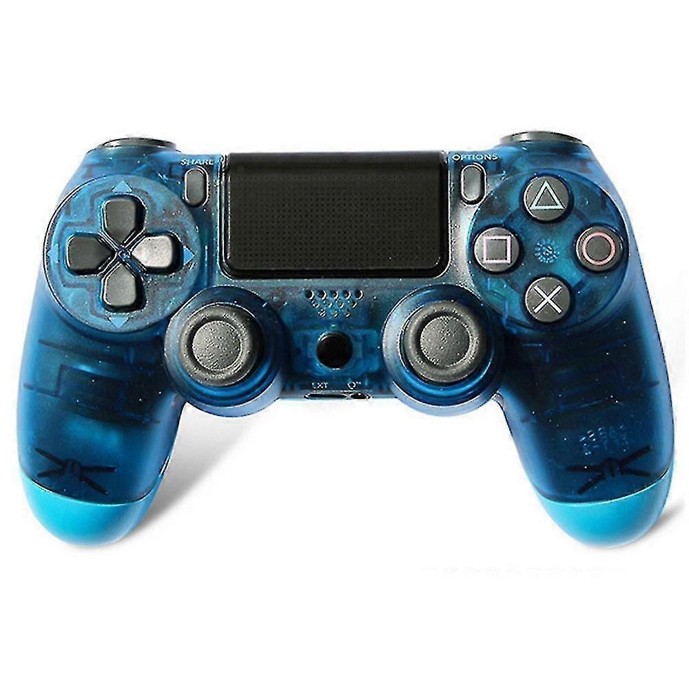Wireless PS4 Controller  Black & Clear Blue Edition