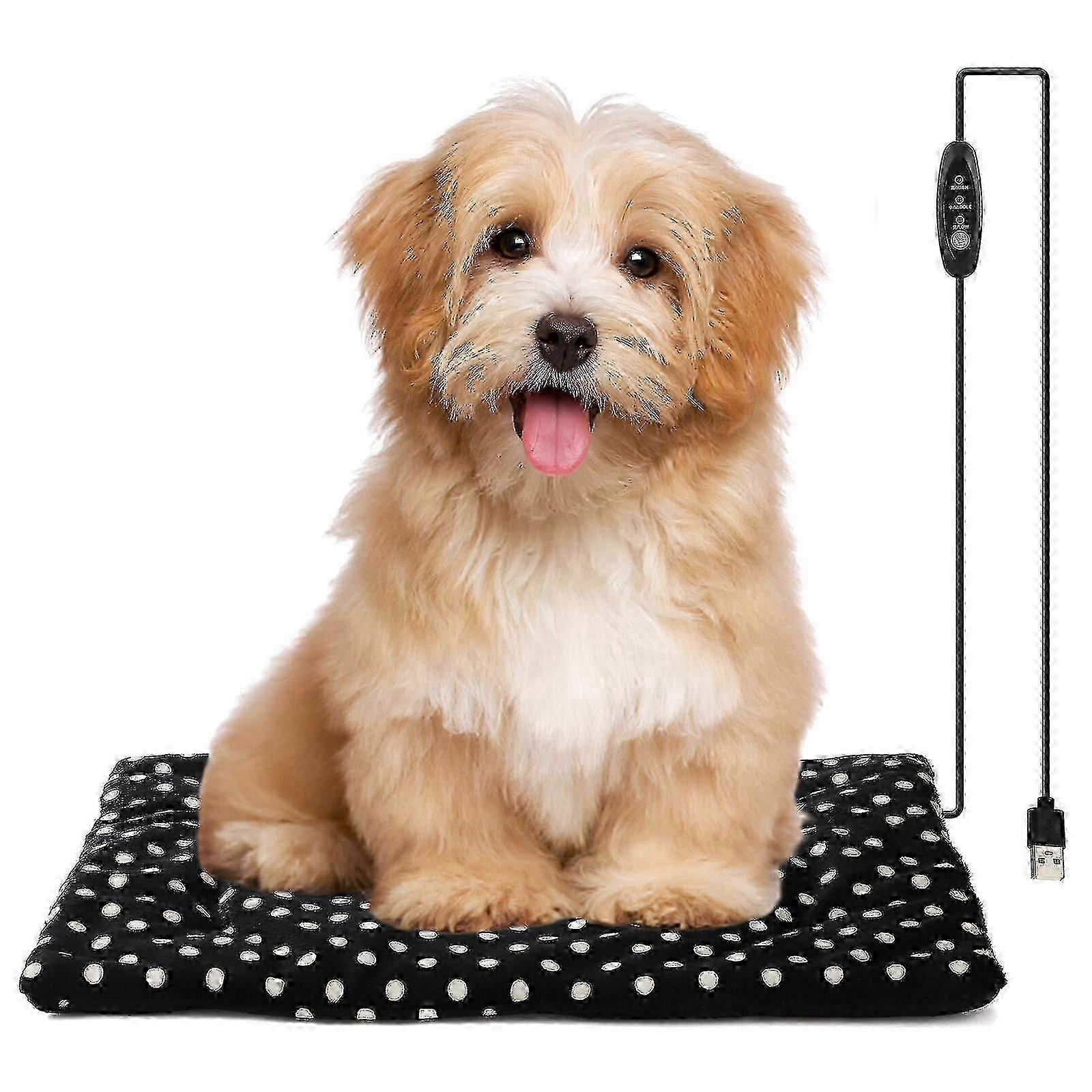 Pet Heating Pad For Dog Cat Temperature Adjustable Heated Cat Mat