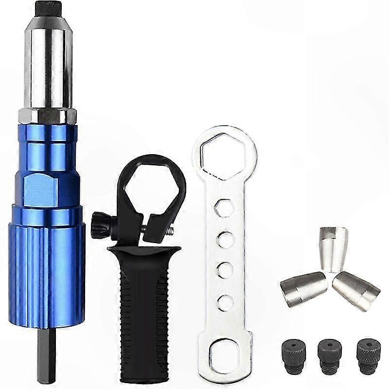Electric Rivet Adapter with Non-Slip Grip, Cordless Hand Tool Accessory for Insert Nuts