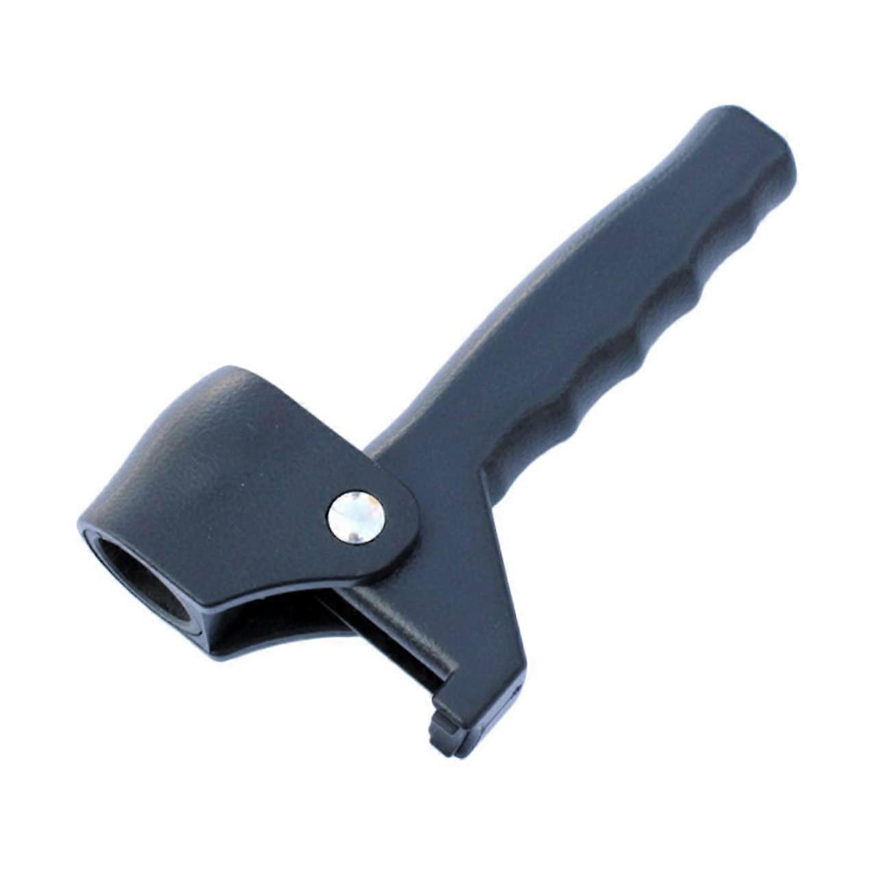 Plastic Walking Cane Handle 22mm Ergonomic Durable Black Grip For Seniors Fits Standard Crutches