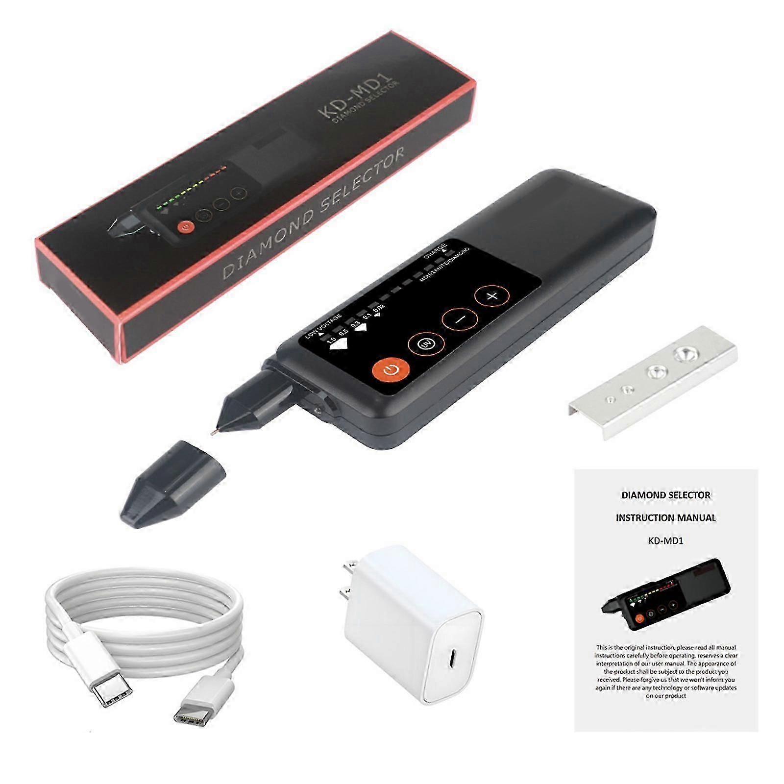 Diamonds Tester Pen Diamonds Testing Tool Plastic Texture Diamonds Testing Device Present for Jewelers and Enthusiasts