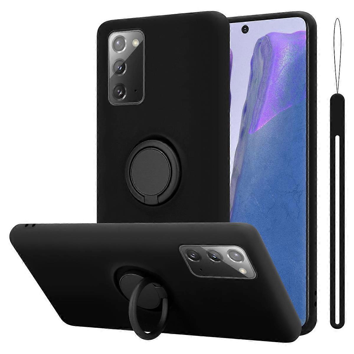 Capa Protetora de TPU para Samsung Galaxy NOTE 20 - Design Líquido com Anel