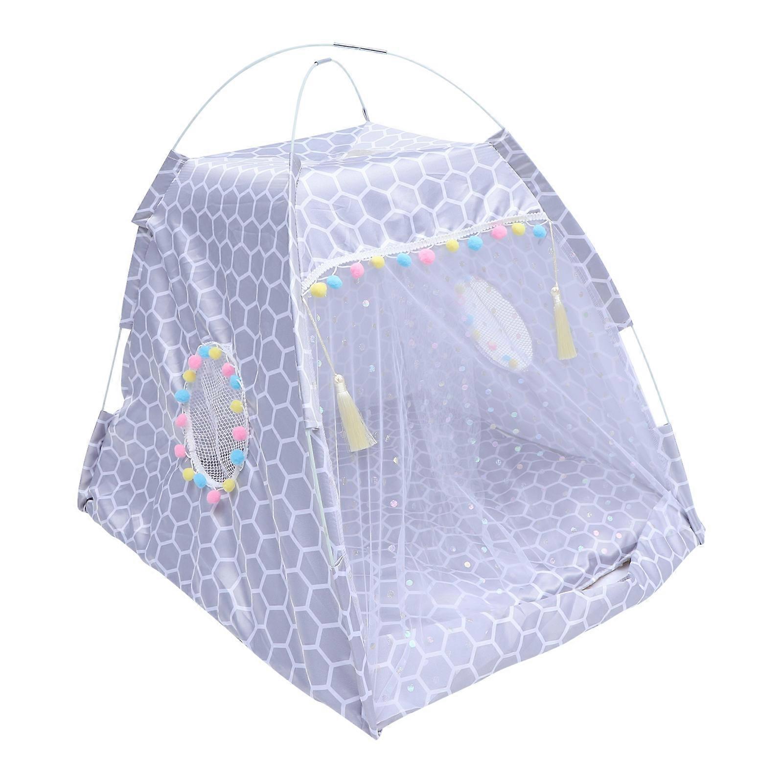 Breathable Pet Tent Dog Cat Sleeping Tent Durable Polyester Material Cooling and Warming 1Set