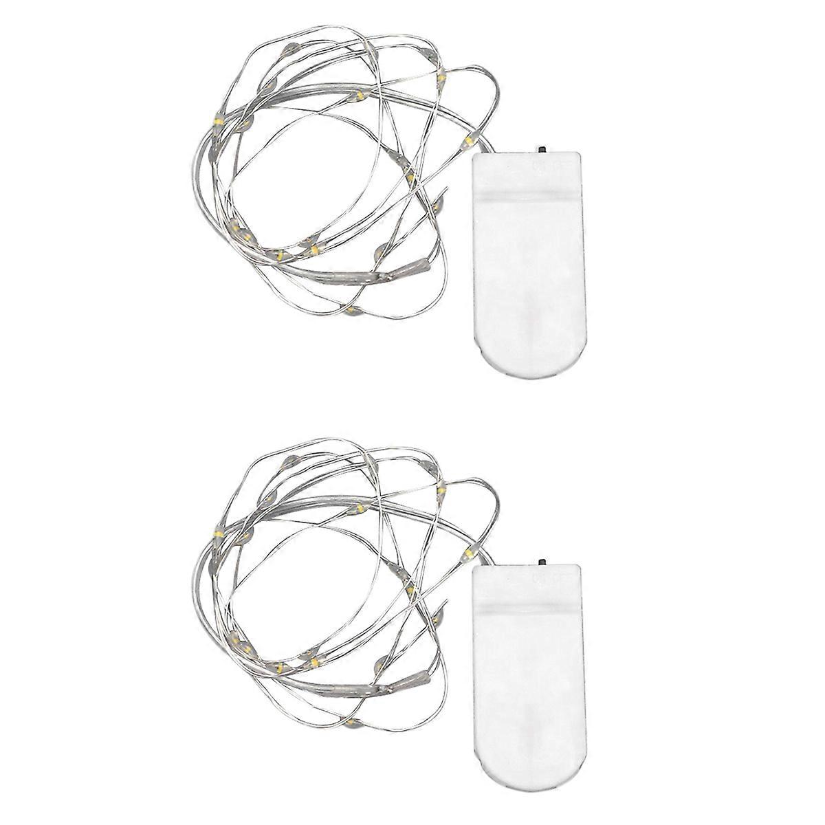 2X 1/12 Dollhouse Miniature LED String Lights Dollhouse Christmas Tree Decor for Festival Xmas Acces