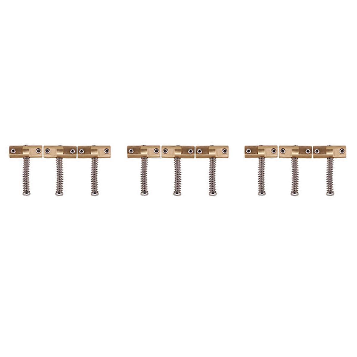 Guitar Compensated Bridge Brass Saddles Set 10.8mm Style Bridge Saddle for TL Style 6 Strings Electr