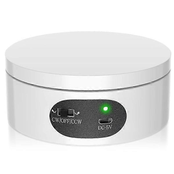 Rotating display stand Motorized rotating holder turntable White 12 inch