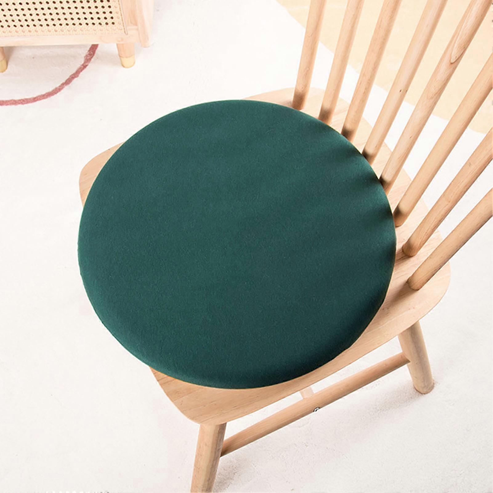 Comfortable Green Round Tatami Memory Foam Seat Cushion 35x35x3.5cm