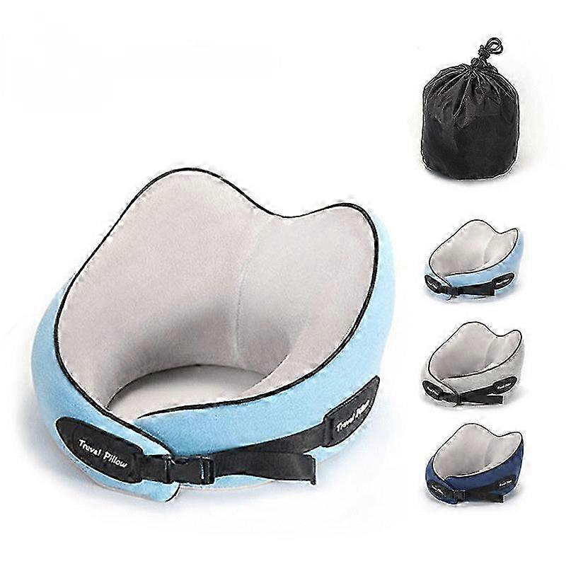 Soft Comfortable Travel Pillow Neck Pillow Portable Foldable Stylis...