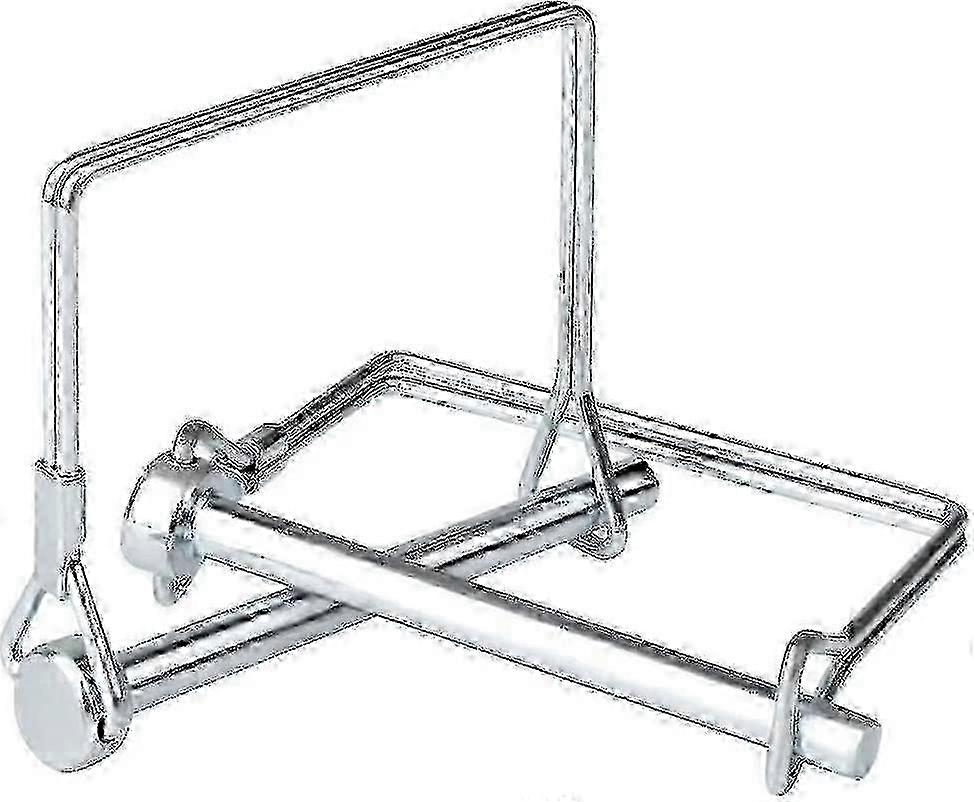Pack of 12 8mm Folding Cotter Pins with Rectangular Carbon Steel Safety Pin, Galvanised Pins for General Use