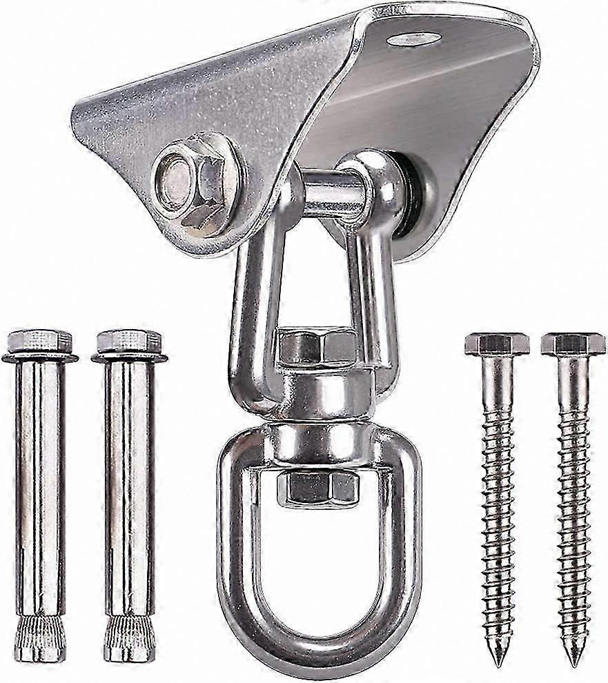Durable 360-Degree Swivel Hangers for Heavy Loads, 1000 lb Weight Capacity, Concrete Ceiling Hooks with 4 Screws