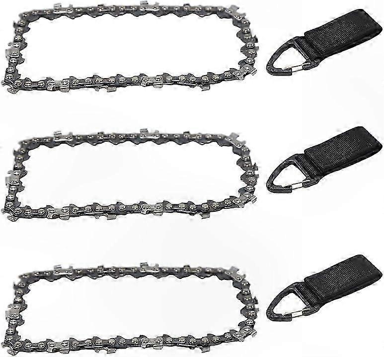 4" 26-Series Chainsaw Chain 1/4" Pitch 28 Links, 3-Pack 1.1mm Thick Miniature Saw Chain Replacement for Compatible Models