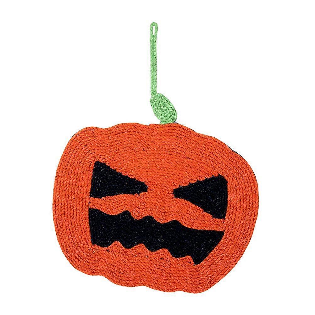 Pumpkin Shaped Cat Scratcher Sisal Kitten Scratching Board Cat Plaything