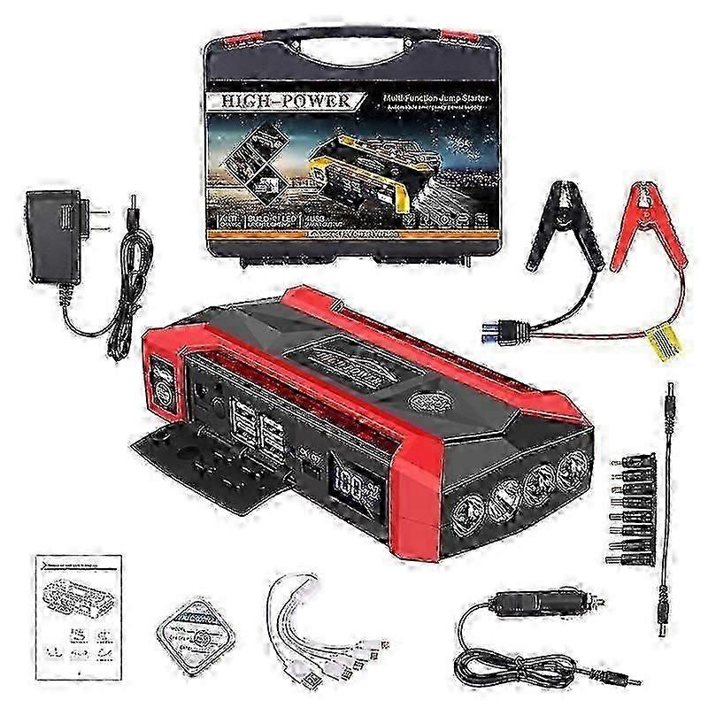 30000 مللي أمبير شاحن معزز بطارية السيارة المحمولة الطاقة المتنقلة القفز كاتب 2000a ذروة شاحن السيارة في حالات الطوارئ الحالية