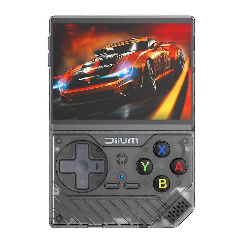 D008 3.5-inch HD Retro Handheld Game Console 64G Clear Black
