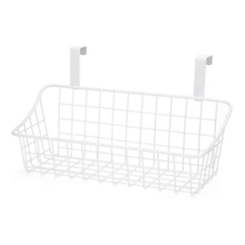 For Basket With Hook Grid Storage Basket Hang It Behind A Door Or On A Railing Over The Cabinet Easy
