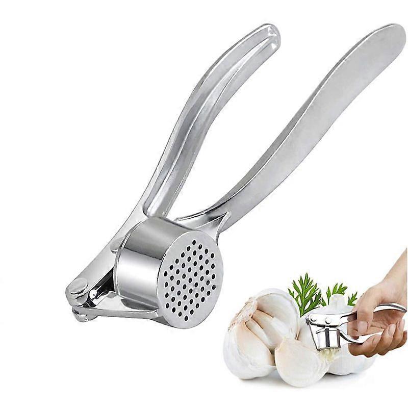 Practical Kitchen Helper for Garlic and Fresh Ginger (Silver) Garlic Press