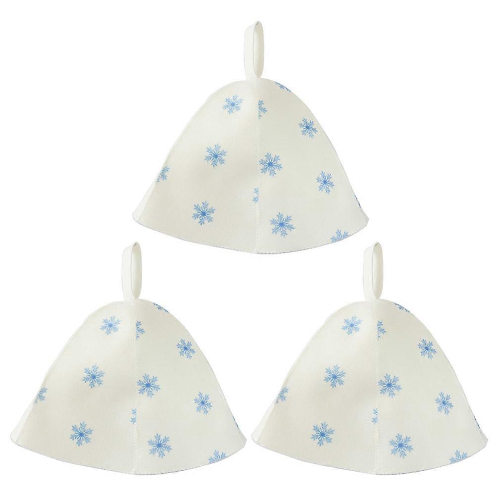 Bathroom Sauna Hat Felt Bathing Hats for Heat Insulation 12Pcs