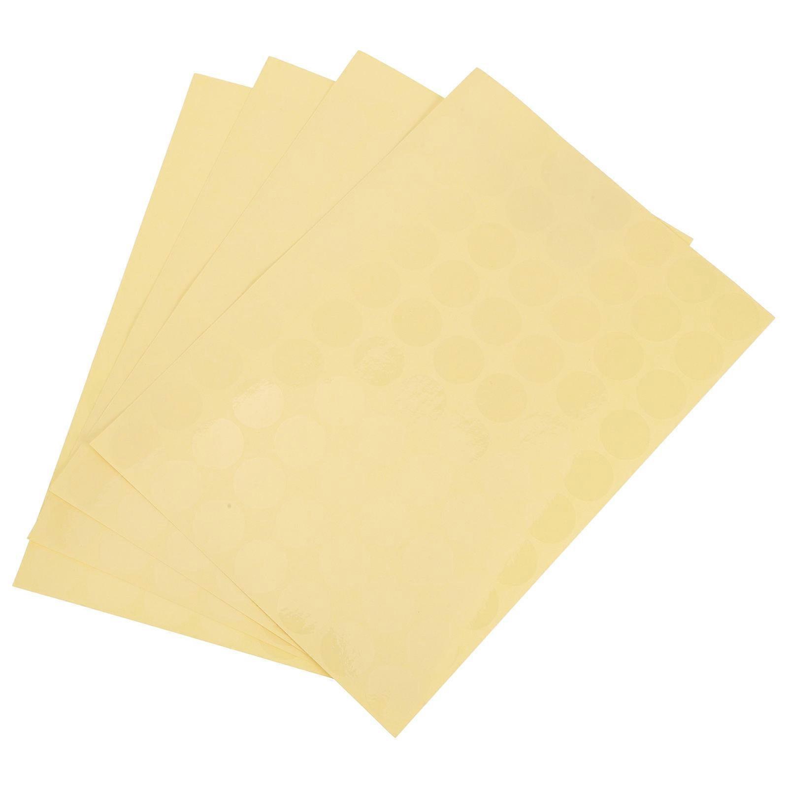 Transparent Round Stickers Clear Labels for Decoration 15 Sheets Pack