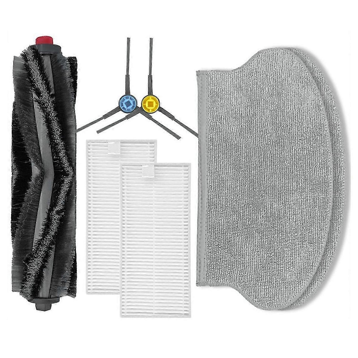 For NER600 Roller Main Side Brush Hepa Filter Mop Rag