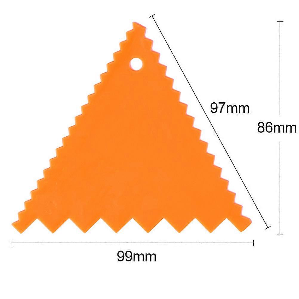 Icing Smoother Triangle for Baking Tools Assorted Color for Dough Division 4 Sets