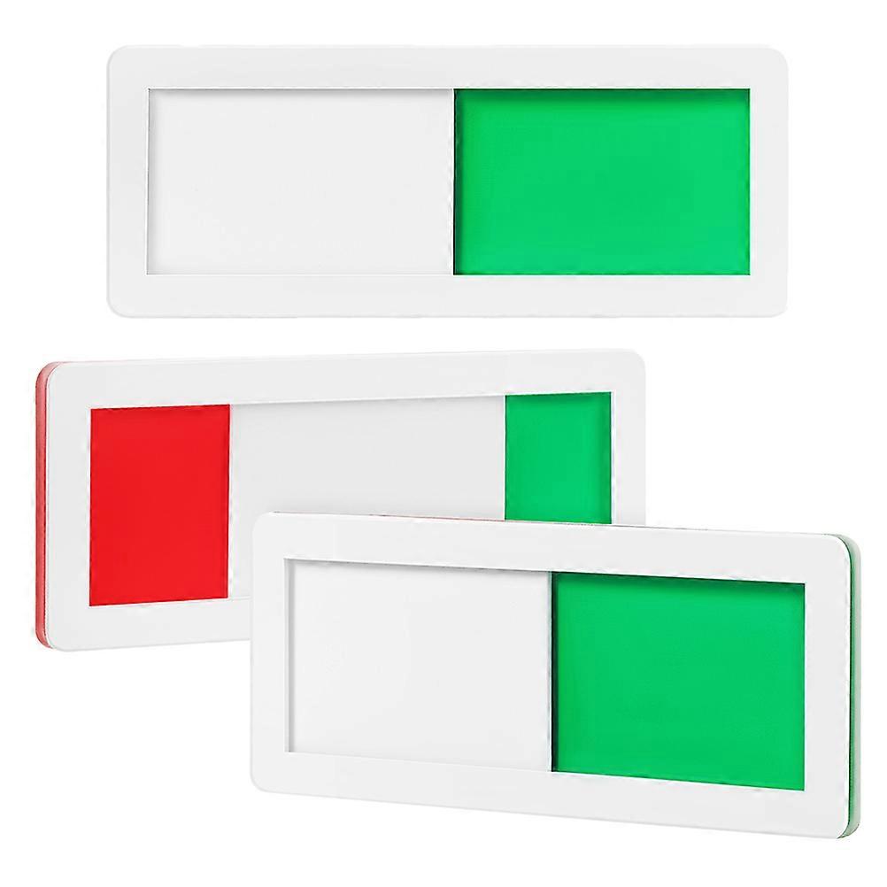 Office Privacy Slider Door Sign for Bathroom Use with 12Pcs