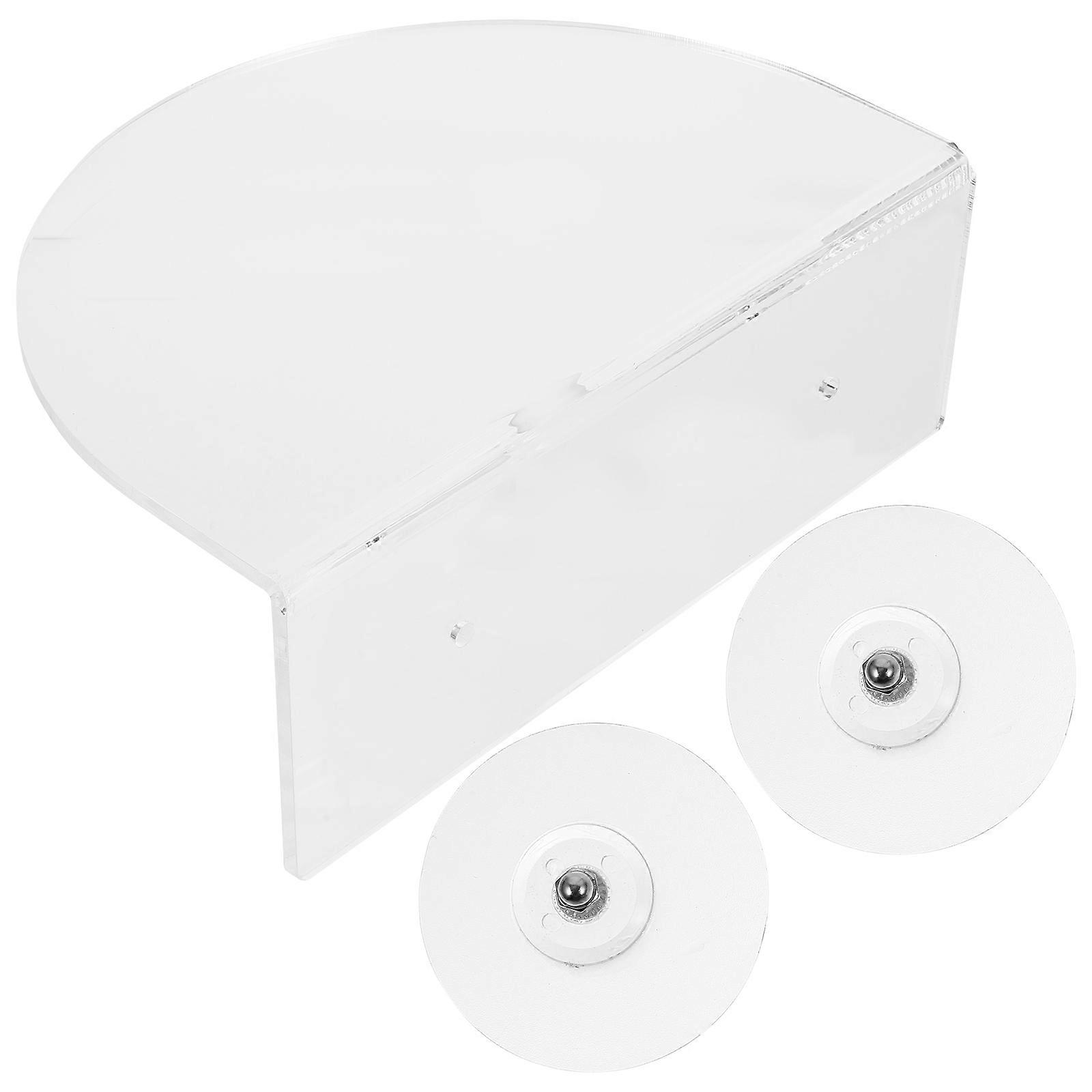 Aquarium Accessories Acrylic Shelf for Aquarium Enthusiasts Fish Tank Support White 1Set