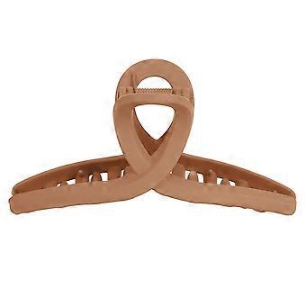 Mittlere Haarkrallen Clips Rutschfeste Haarklemmen Clips Dekorativer Haarschmuck für FrauenHellbraun