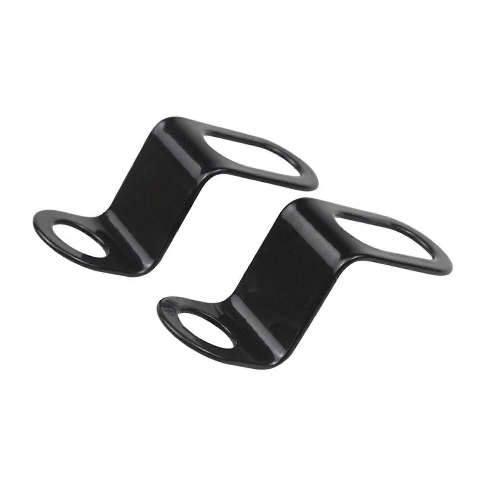 Fog Light Bracket 2Pcs For Motorcycle Headlight And Rearview Mirror Black Curved Extension Holder Clamp