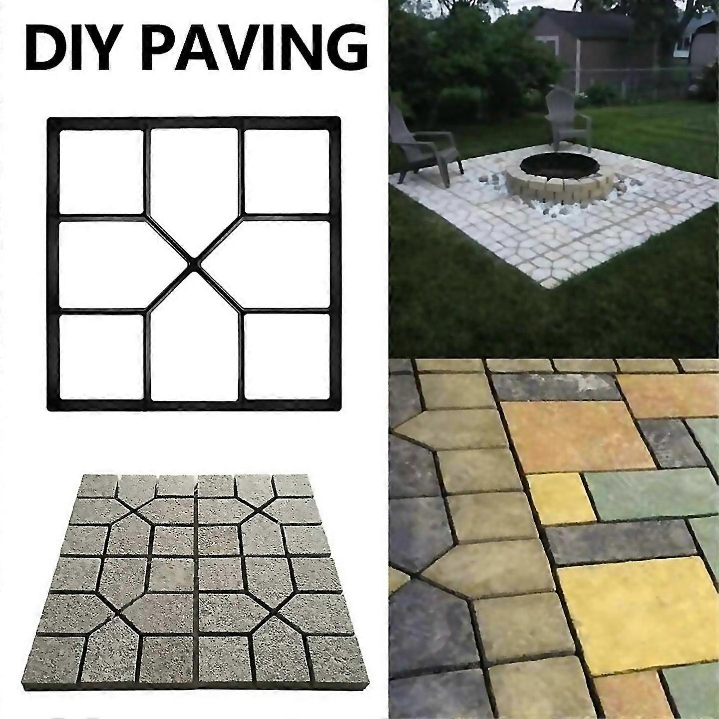 For Diy Path Maker Paver Mold Stone Brick Concrete Mold Patio Molda
