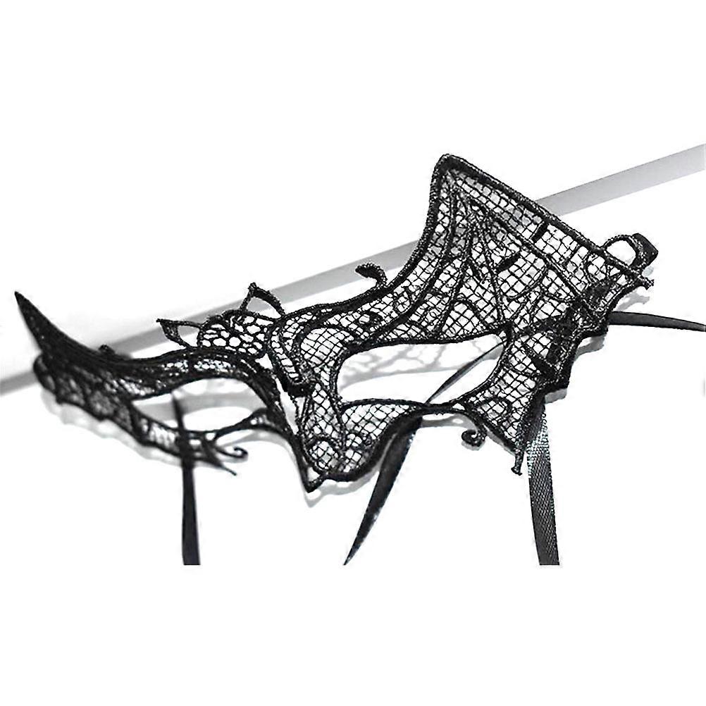 Masquerade Black Lace Mask for Party Use 2Pcs Halloween Eyecup