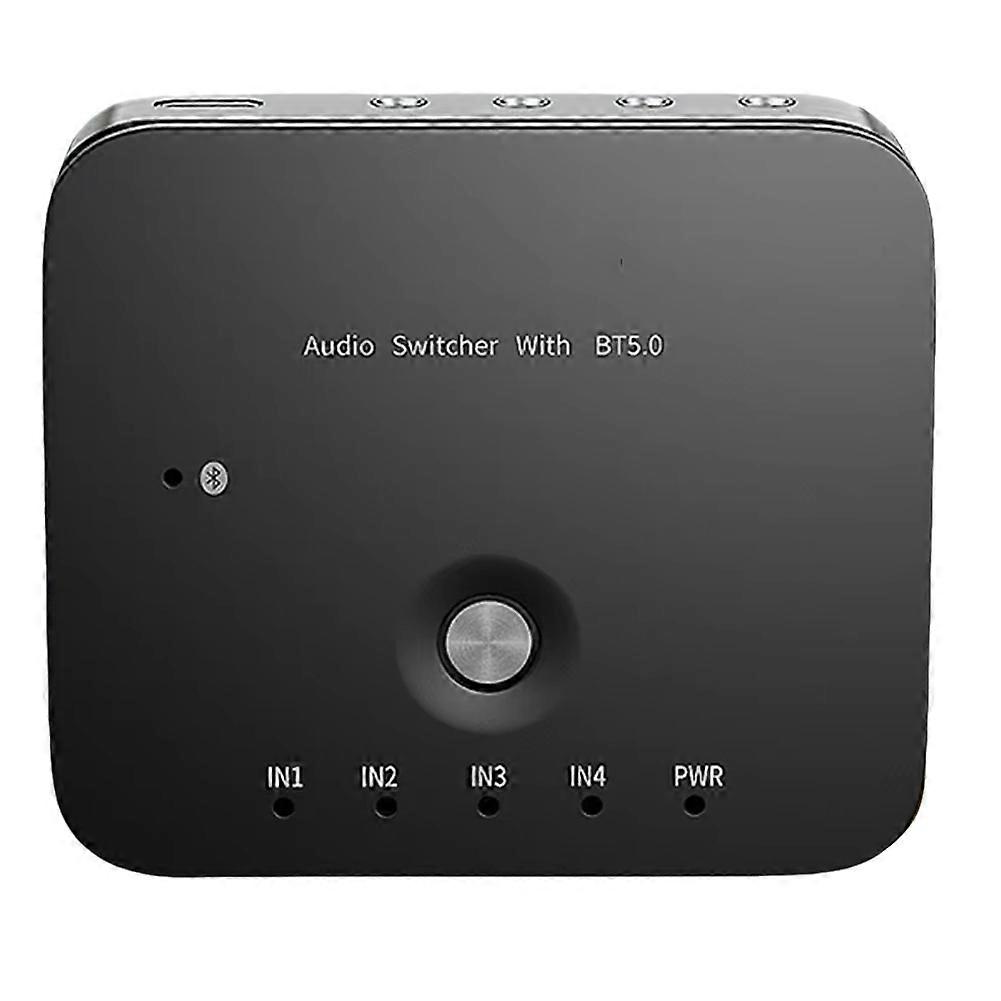 AU3401 3.5mm Audio Adapter Switcher Laptop Tablet Remote Control Bluetooth-Compatible Receiver Switch Box Converter