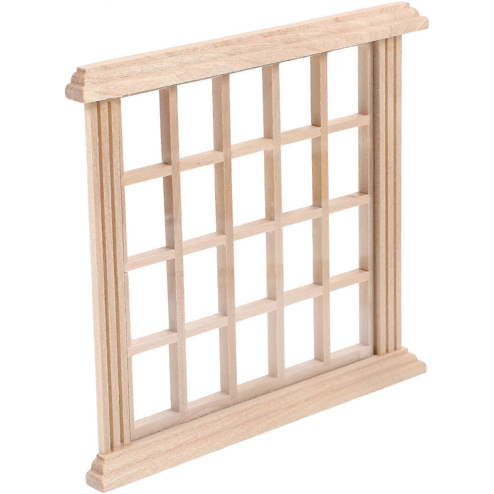 Mini Blank Window Doll House Supply for DIY Use 3Pcs Set