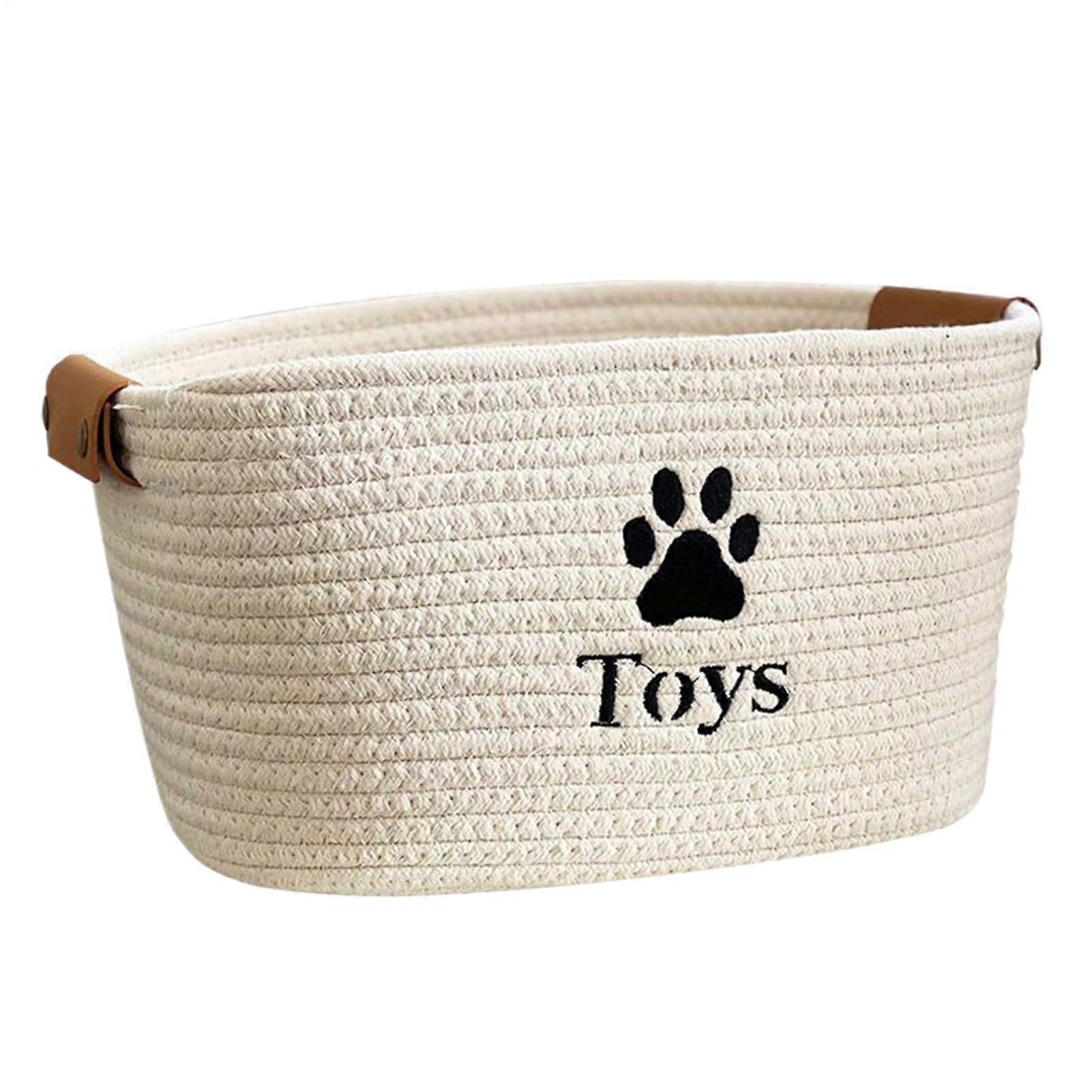 Woven Basket 12.99x9.06x7.48 Inch Cube Storage Basket for Nursery Clothes Towels Laundry Organizer Space Saving Multi-Purpose Box