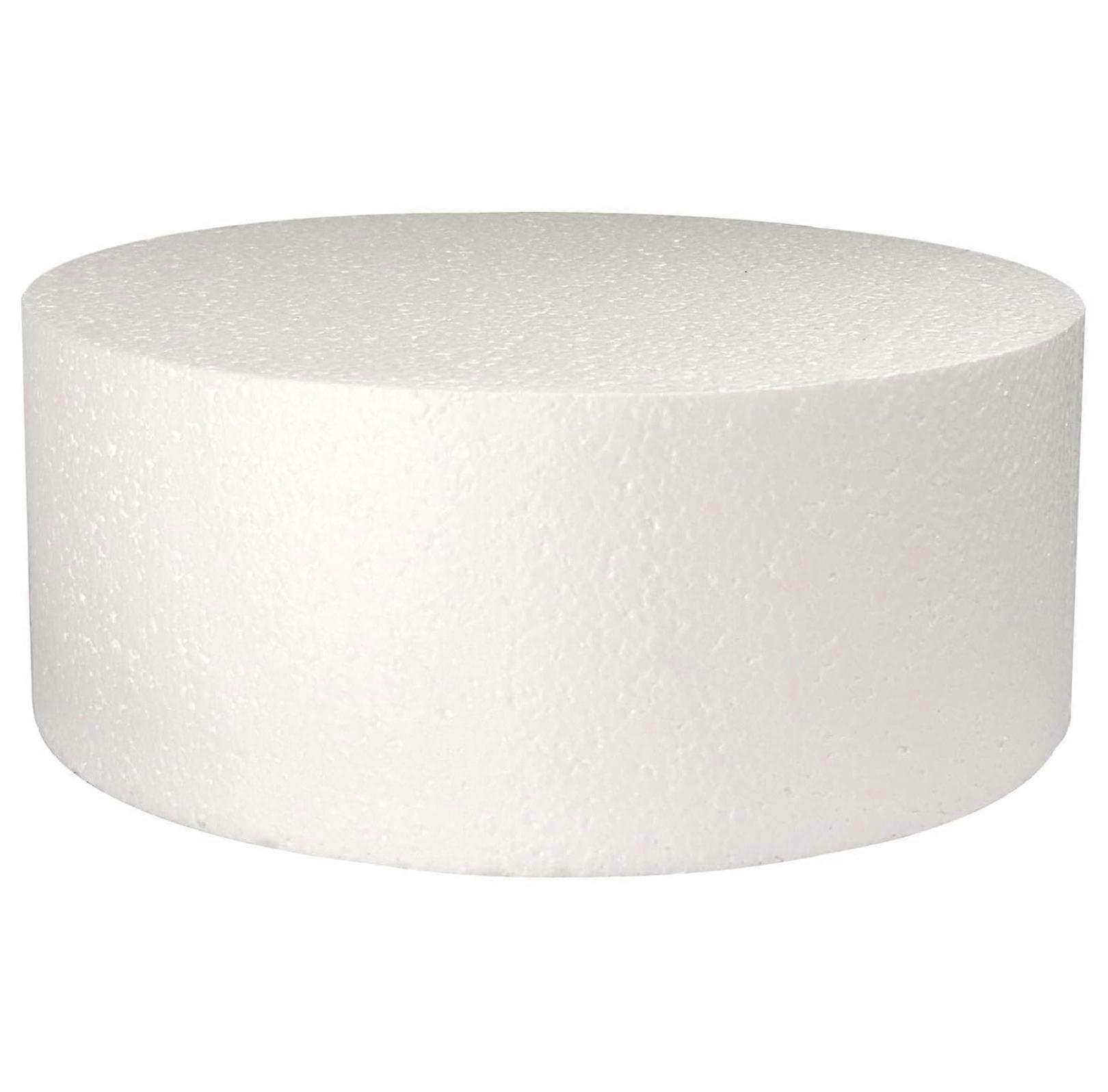 Round Cake Dummy, Styrene - 9 Inch Diameter x 4 Inch High