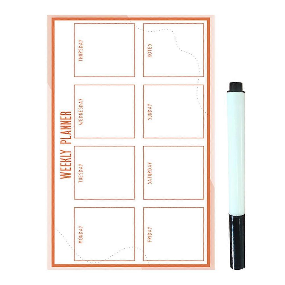 Dry Erase Weekly Planner Whiteboard 3Pcs For Families Rectangular Assorted Color Ideal For Time Planning And Organization