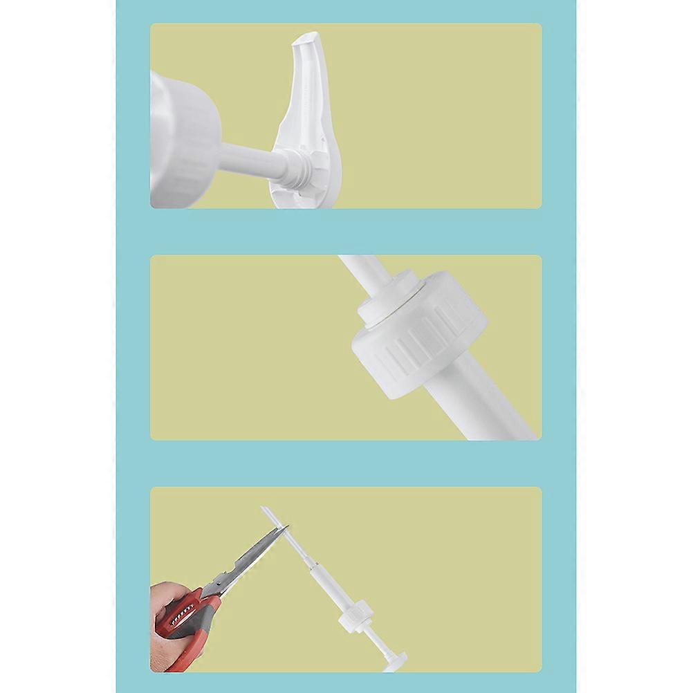 Moisture-Proof 3 Pcs Beverage Ration Pump Head Pressure Pump For Household Use White 15ML Sealing Function