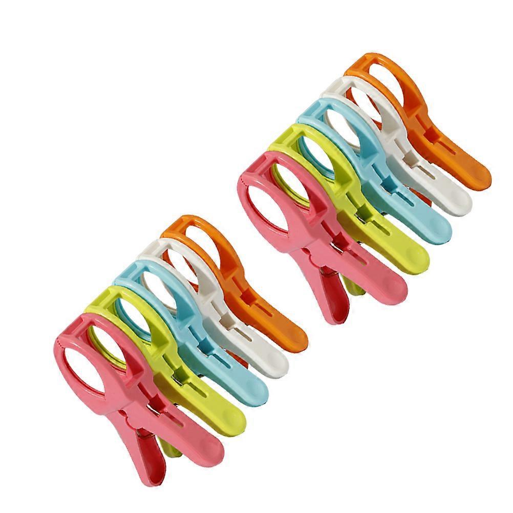 Plastic Windproof Clip for Quilt Clamping 10Pcs Assorted Color Clips