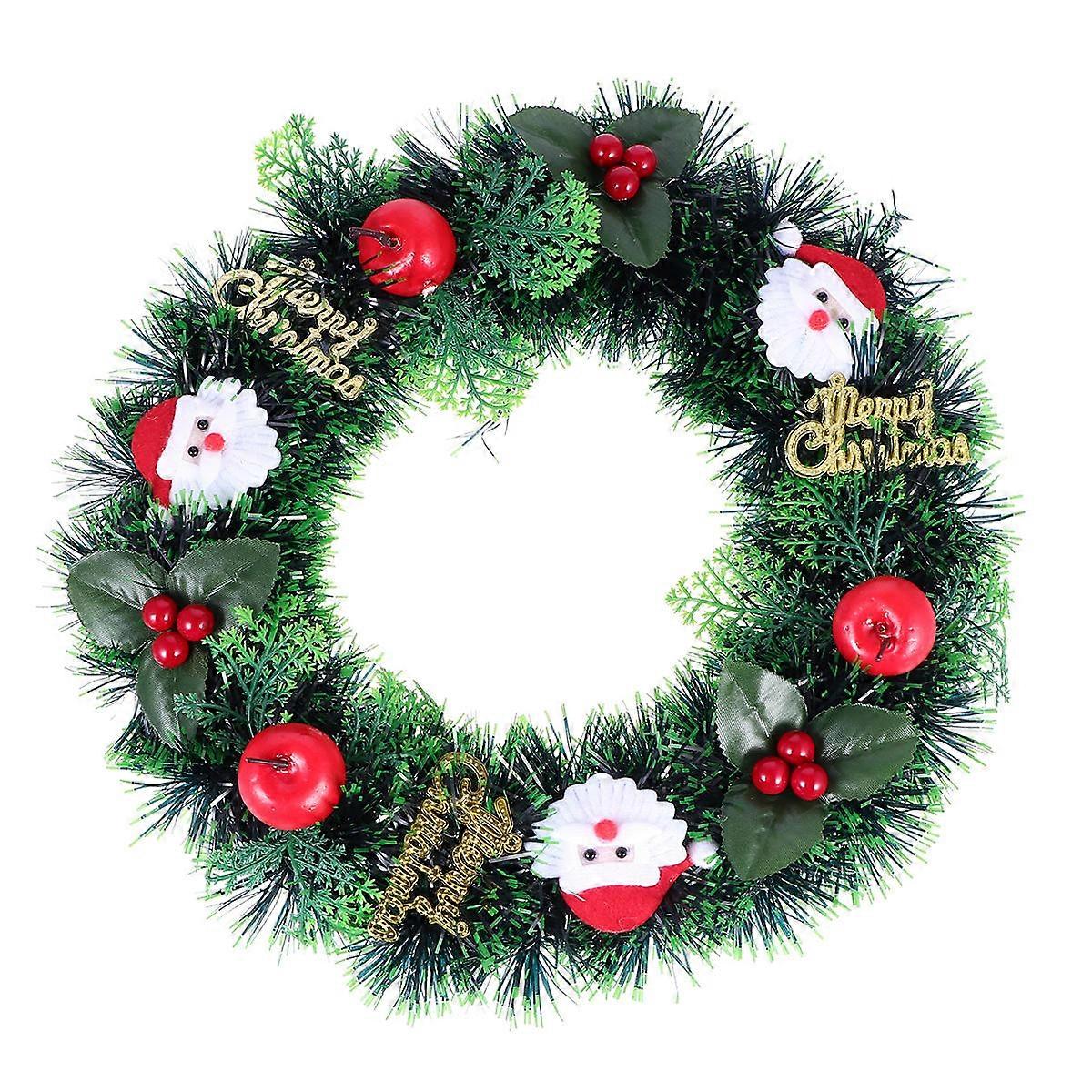 Xmas Wreath PVC Garland for Decoration 1Pcs Assorted Color