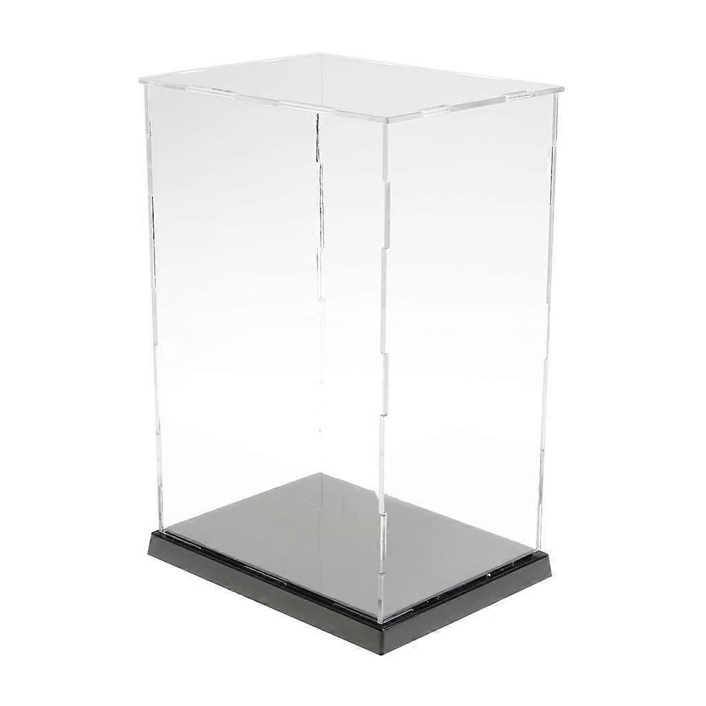 Transparent Display Case with Sturdy Base for Model Figures Type 1 16.5x12.5x24.5cm