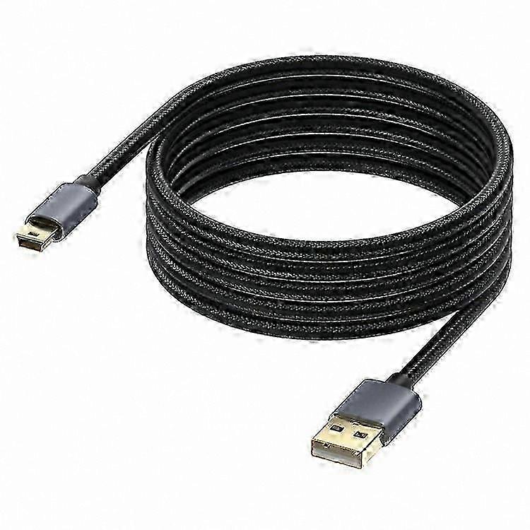 10m USB 2.0 to Mini B Male Charging Cable for PS3 Controller, MP3 Player, Camera