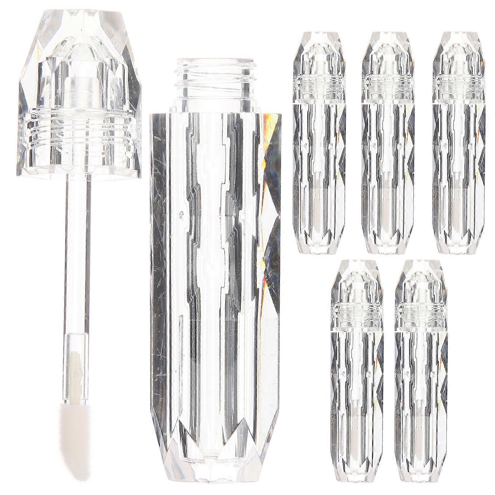 Transparent Lip Gloss Containers with Wand for Storage Use 4Pcs Set