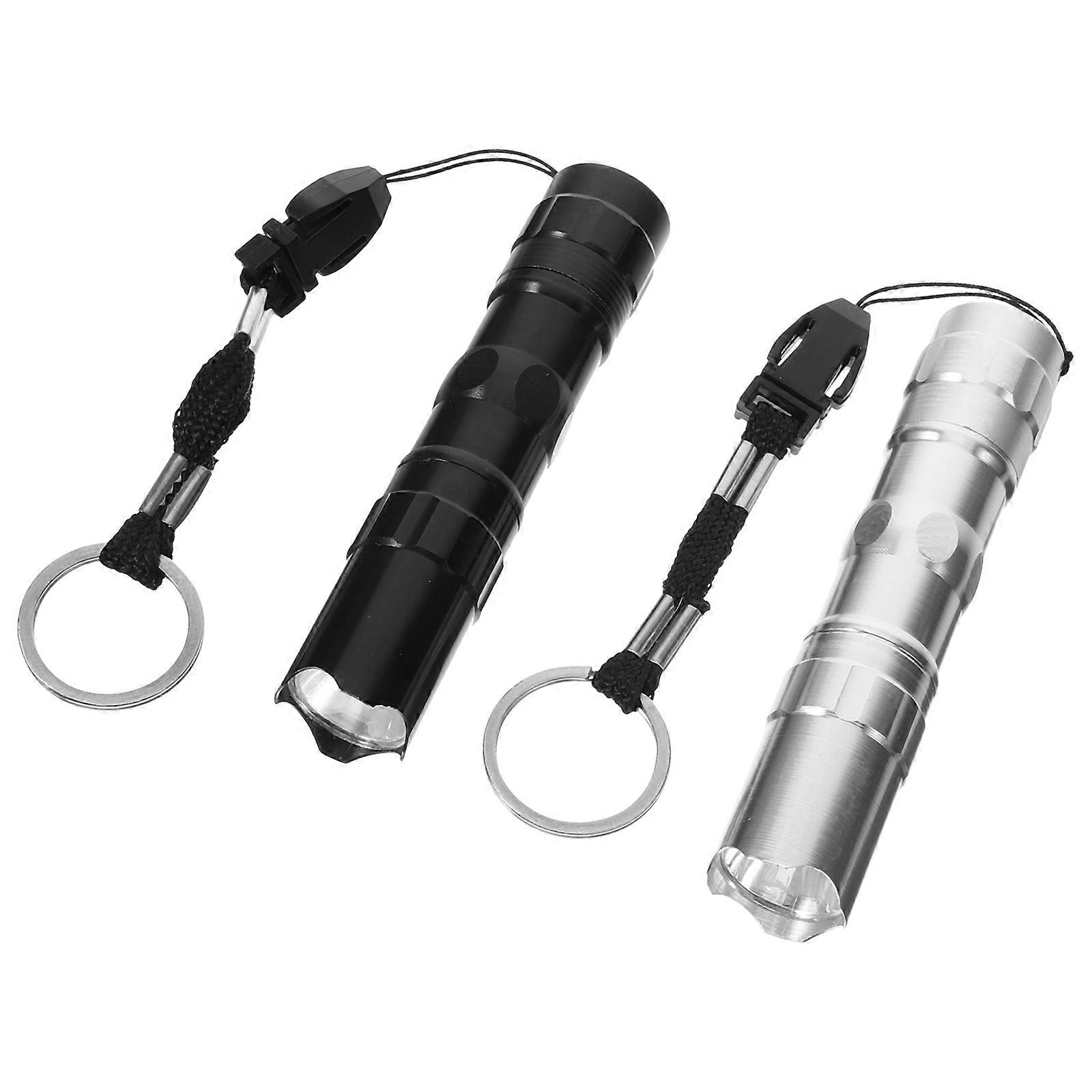 Portable Torch Aluminium Alloy LED Flashlight for Emergency Use 4Pcs