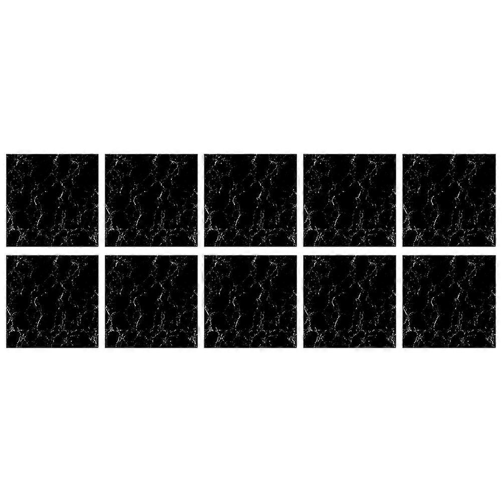 Imitation Marble Wallpaper for Decoration 20 Sheets Black Waterproof Material