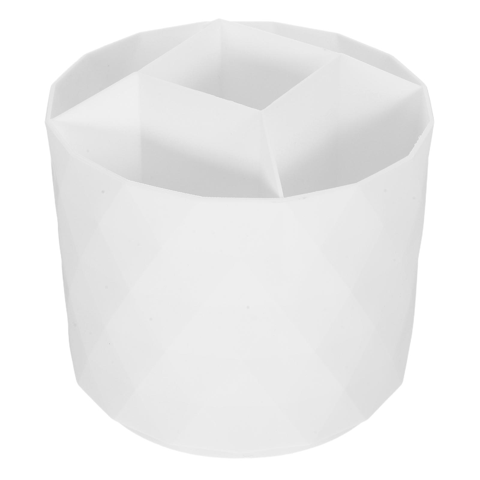 Makeup Brush Holder Organizer with Rotating Design for 5Pcs Brushes