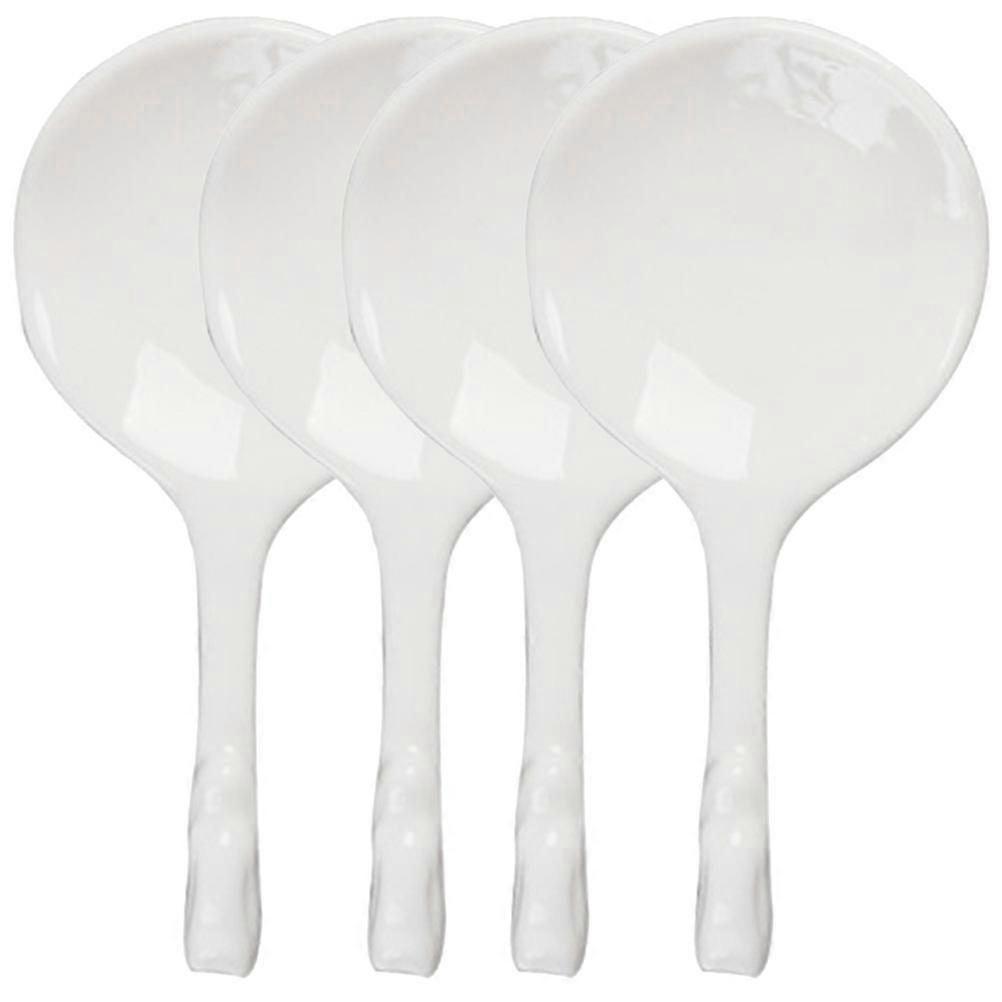 White Spoon Accessory Ceramic Spoon Holder for Holding Use 16Pcs Set