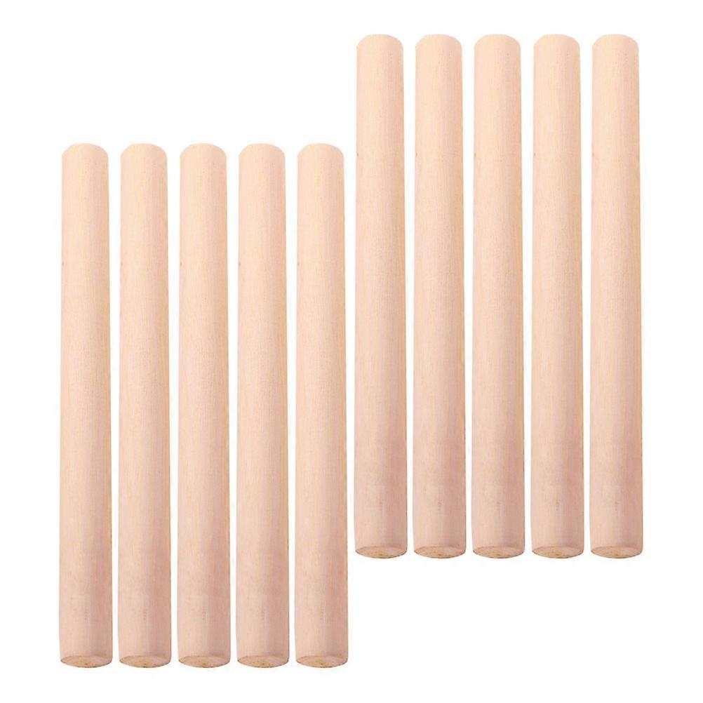 Khaki Wood Rolling Pin for Dumpling Roller 20Pcs Kitchen Tool