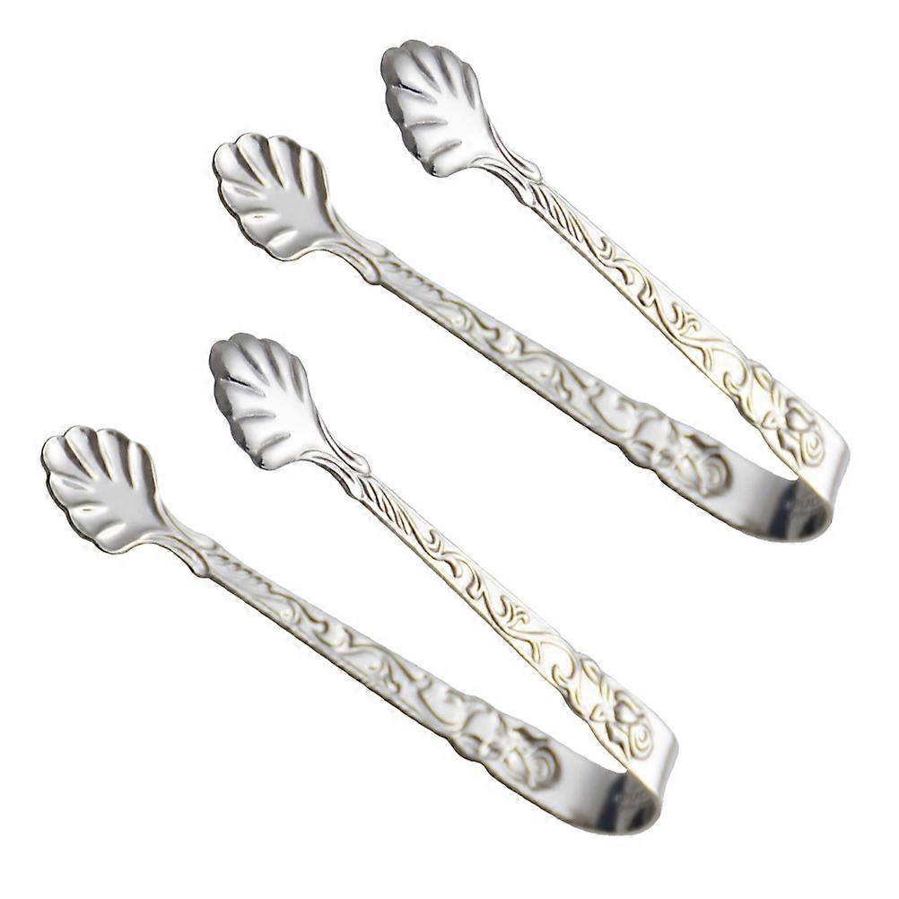 6Pcs Stainless Steel Ice Cube Clips for Kitchen Serving Food Use